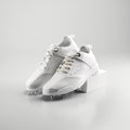 GolfOk | Men’s Performance Golf Shoes with Metal Spikes – White